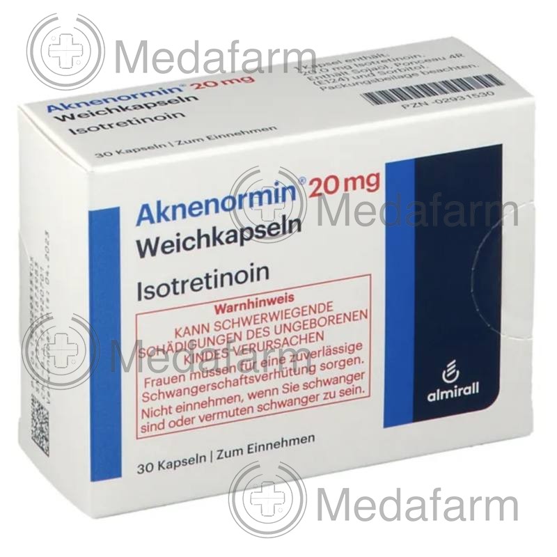 АКНЕНОРМІН / AKNENORMIN 20 мг м'які капсули 30 шт