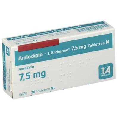 АМЛОДИПИН / AMLODIPIN 7,5 мг таблетки 20 шт