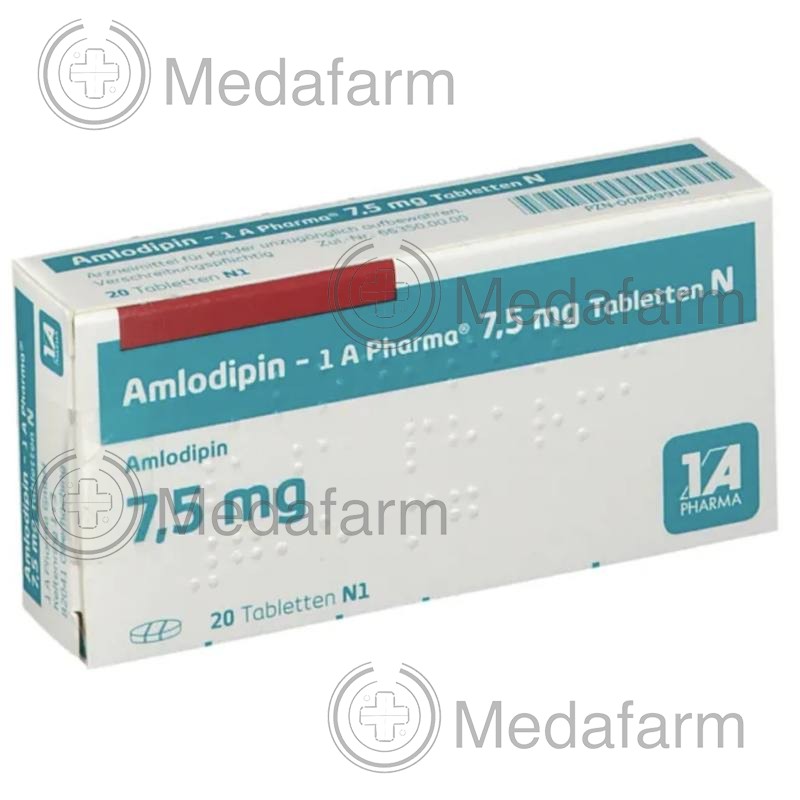 АМЛОДИПІН / AMLODIPIN 7,5 мг таблетки 20 шт