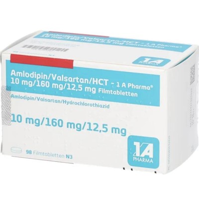 АМЛОДИПИН / AMLODIPIN HCT 10мг/160мг/12,5мг табл. п/о. 98 шт
