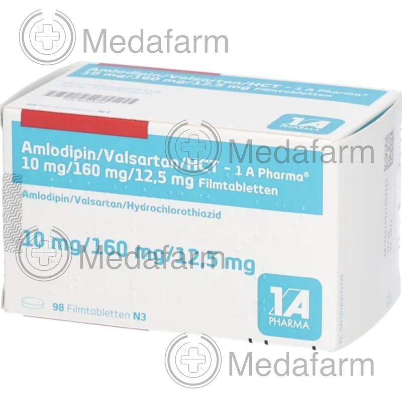 АМЛОДИПИН / AMLODIPIN HCT 10мг/160мг/12,5мг табл. п/о. 98 шт
