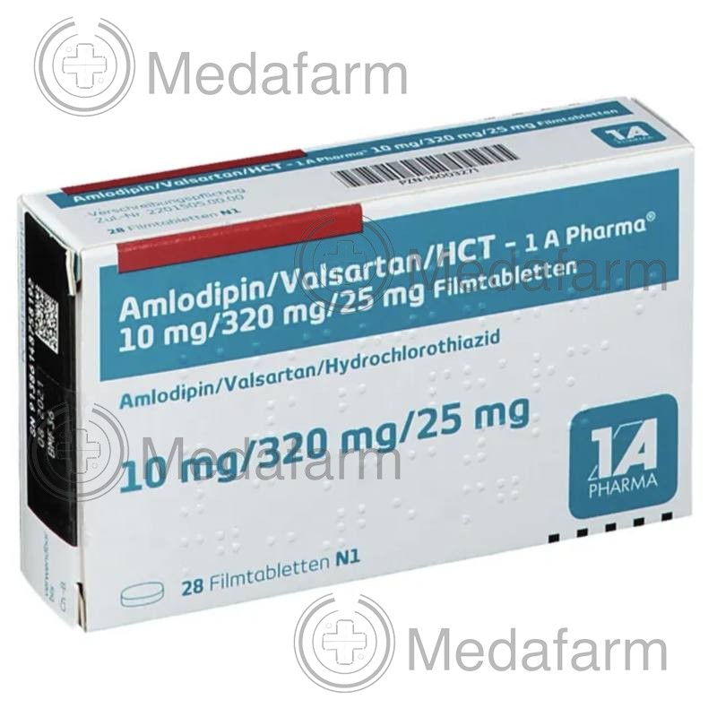 АМЛОДИПІН / AMLODIPIN HCT-1A Pharma 10мг табл. в/о 28 шт