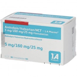 АМЛОДИПИН / AMLODIPIN HCT 5мг/160мг/25мг табл. п/о. 98 шт
