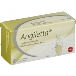 АНГІЛЕТТА / ANGILETTA 2 мг/0,03 мг табл. в/о 6x21 шт