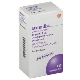 АТМАДИСК / ATMADISC 25 μg/125 μg дозований аерозоль 120 шт