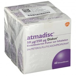 АТМАДИСК / ATMADISC 50 μg/250 μg інгаляційний порошок 3x60 шт