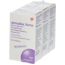 АТМАДИСК / ATMADISC 25 μg/250 μg дозований аерозоль 3x120 шт