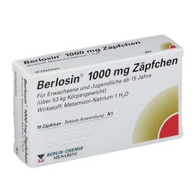 БЕРЛОЗИН / BERLOSIN 1000 мг суппозитории 10 шт