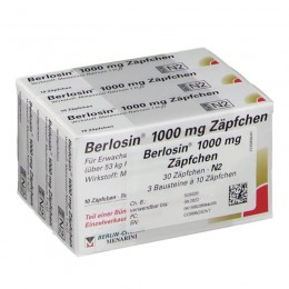 БЕРЛОЗИН / BERLOSIN 1000 мг суппозитории 30 шт