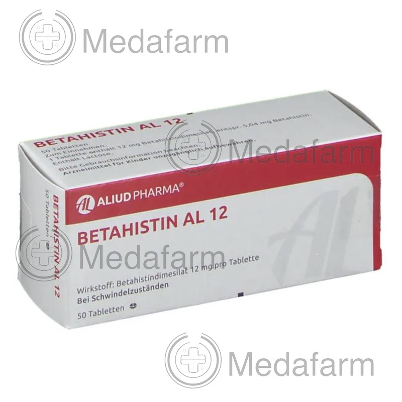 БЕТАГІСТИН / BETAHISTIN АЛ 12 таблетки 50 шт