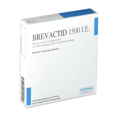 БРЕВАКТИД / BREVACTID 1500 I.E. порошок та розчинник для ін'єкцій 3 шт
