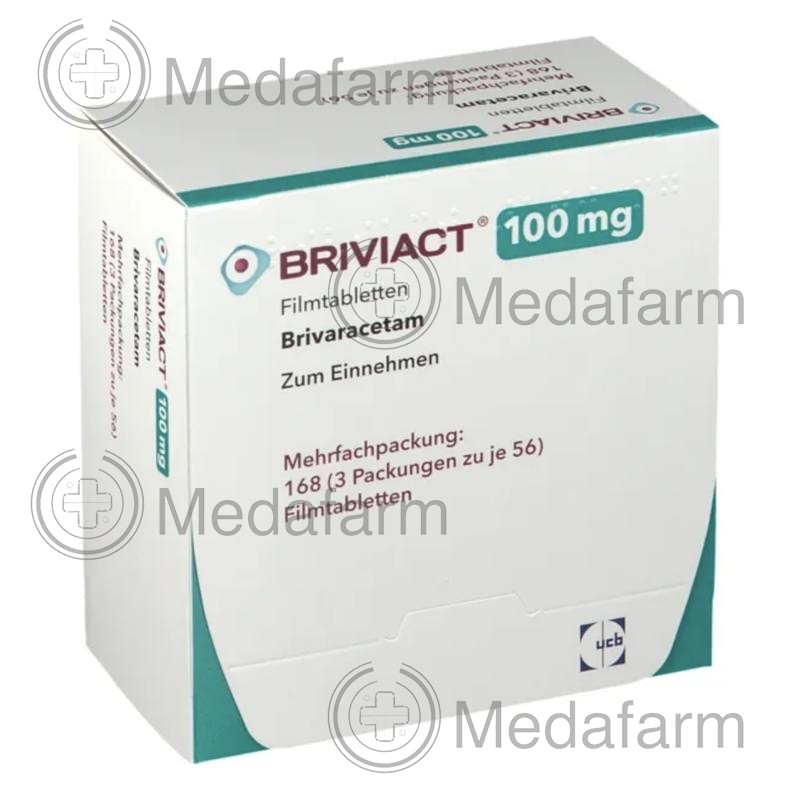 БРИВИАКТ / BRIVIACT 100 мг табл. п/о. 168 шт