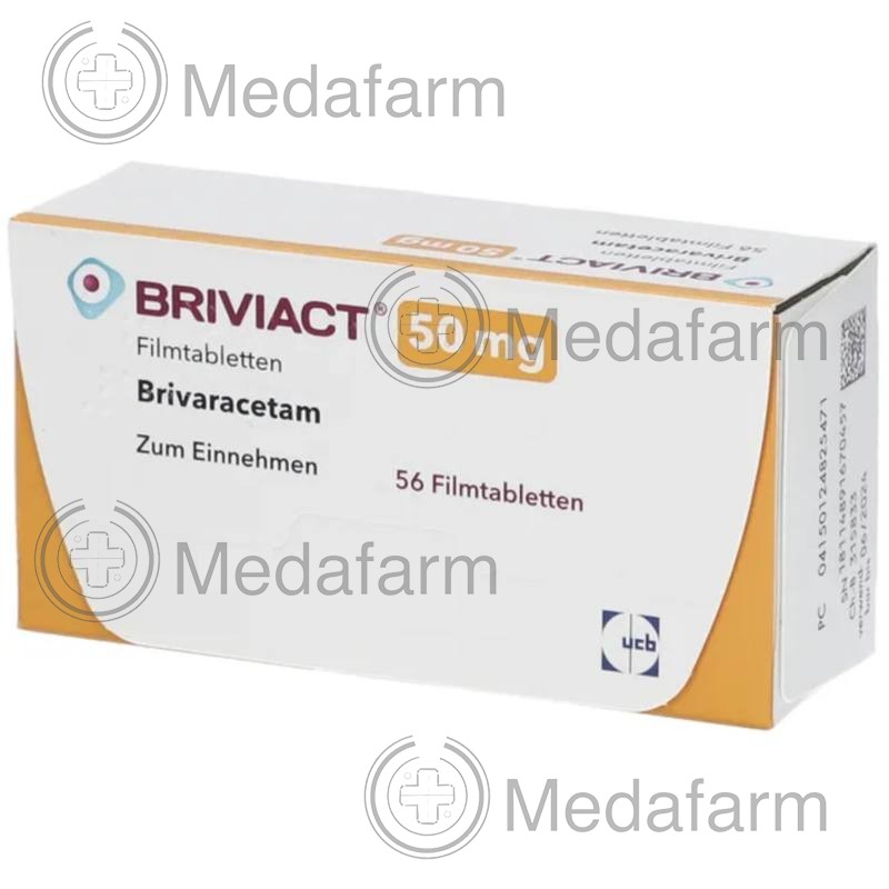 БРИВИАКТ / BRIVIACT 50 мг табл. п/о. 56 шт