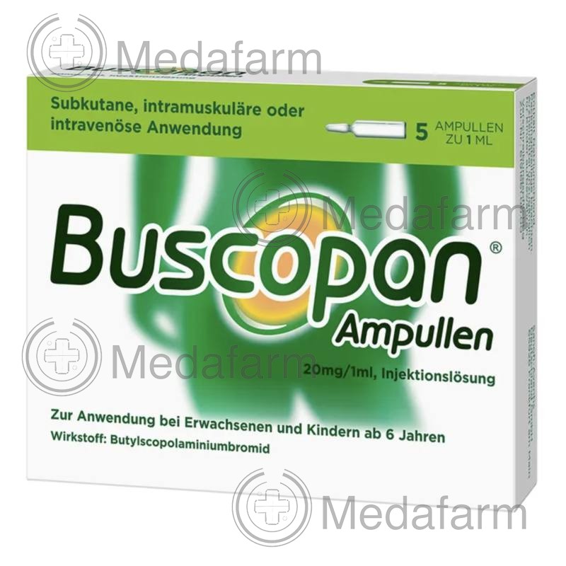 БУСКОПАН / BUSCOPAN р-н д/инъекц. 5x1 мл