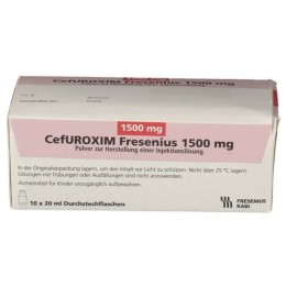 ЦЕФУРОКСИМ / CEFUROXIM 1500 мг порошок для приготовления раствора для инъекций 10 шт