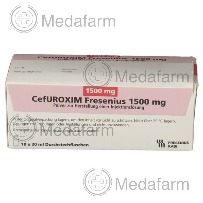 ЦЕФУРОКСИМ / CEFUROXIM 1500 мг порошок для приготовления раствора для инъекций 10 шт