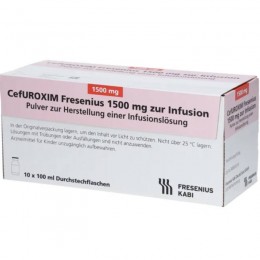 ЦЕФУРОКСИМ / CEFUROXIM 1500 мг д/пригот. р-н. инф. 10 шт