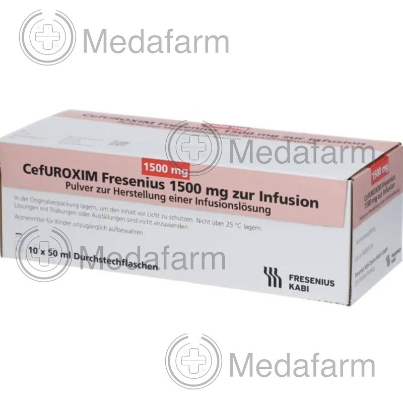 ЦЕФУРОКСИМ / CEFUROXIM 1500 мг д/пригот. р-н. инф. 10x50 мл