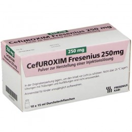 ЦЕФУРОКСИМ / CEFUROXIM 250 мг порошок для приготовления раствора для инъекций 10 шт