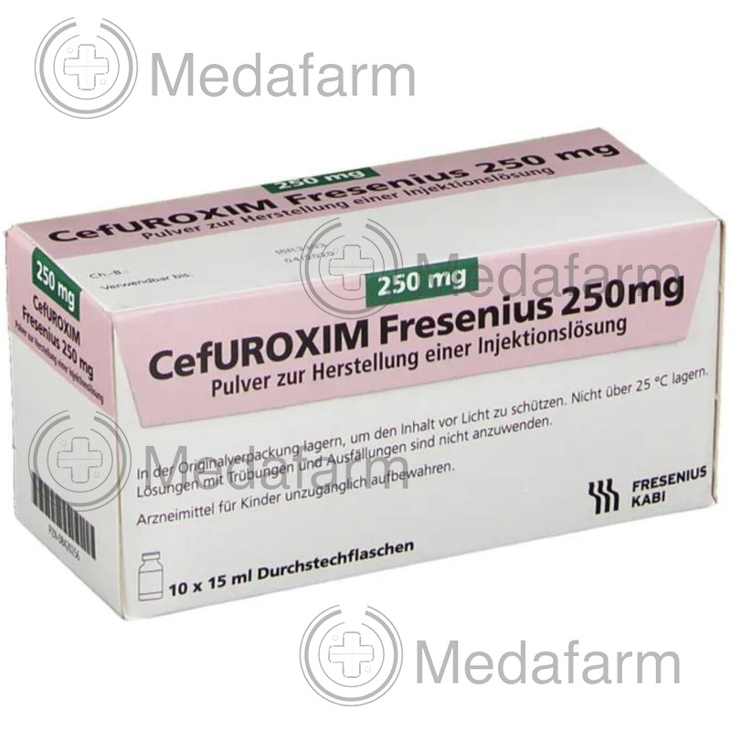 ЦЕФУРОКСИМ / CEFUROXIM 250 мг порошок для приготування розчину для ін'єкцій 10 шт