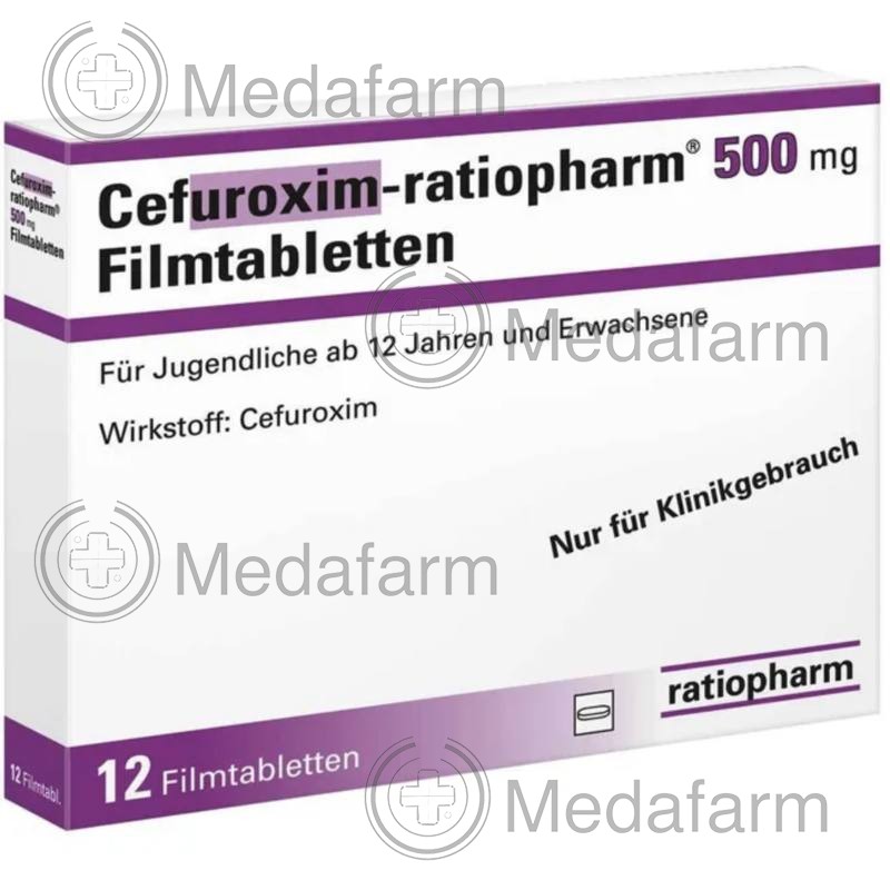 ЦЕФУРОКСИМ / CEFUROXIM 500 мг табл. п/о. 12 шт