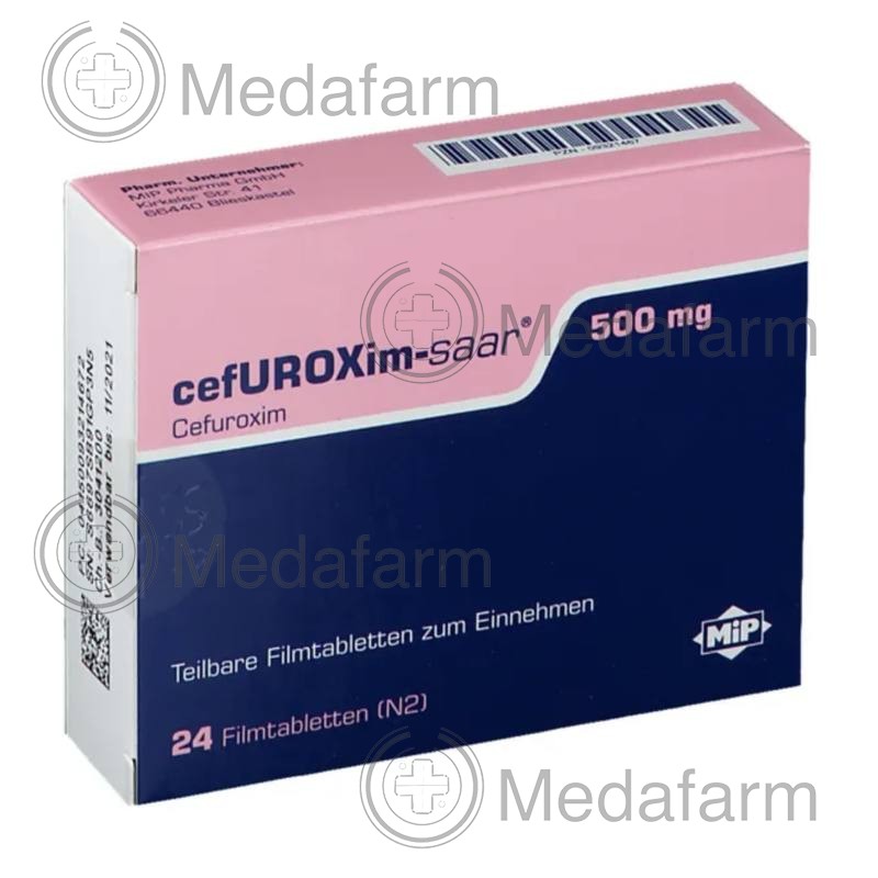 ЦЕФУРОКСИМ / CEFUROXIM 500 мг табл. п/о. 24 шт