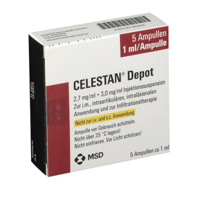 ЦЕЛЕСТАН / CELESTAN 2,7 мг + 3 мг суспензія для ін'єкцій 5x1 мл