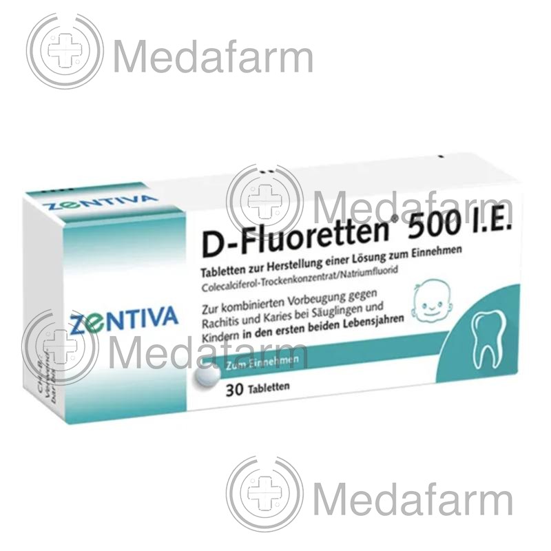 Д ФЛЮОРЕТТЕН / D FLUORETTEN 500 таблетки 30 шт
