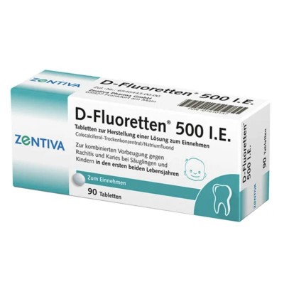 Д ФЛЮОРЕТТЕН / D FLUORETTEN 500 таблетки 90 шт