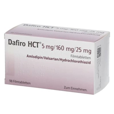 ДАФІРО / DAFIRO HCT 5 мг/160 мг/25 мг табл. в/о 98 шт