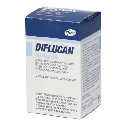ДИФЛЮКАН / DIFLUCAN 40 мг/мл порошок д/пригот. пер. сусп. 1 шт