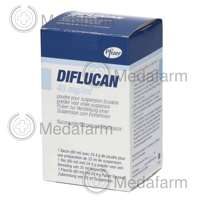 ДИФЛЮКАН / DIFLUCAN 40 мг/мл порошок д/пригот. пер. сусп. 1 шт