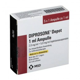ДИПРОСОН ДЕПОТ / DIPROSONE DEPOT 2мг/мл суспензія для ін'єкцій 5x1 мл