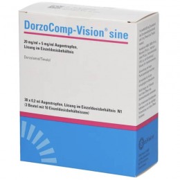 ДОРЗОКОМП / DORZOCOMP 20 мг/мл + 5 мг/мл однодозовые пипетки 30x0,2 мл