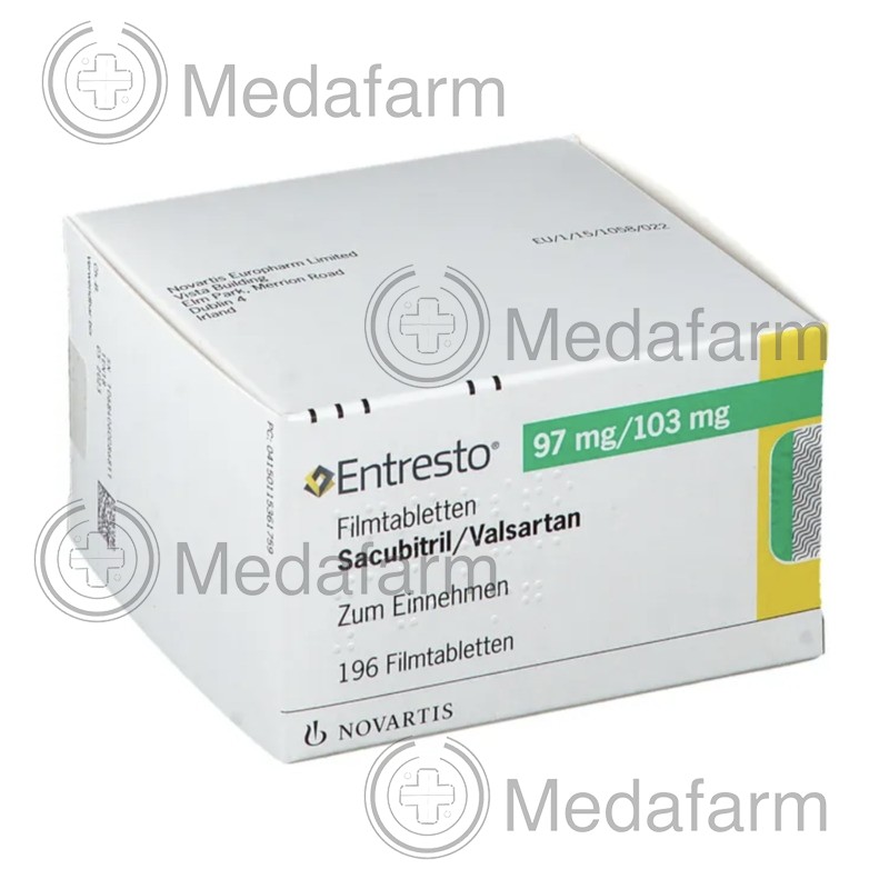 ЭНТРЕСТО / ENTRESTO 97 мг/103 мг табл. п/о. 196 шт