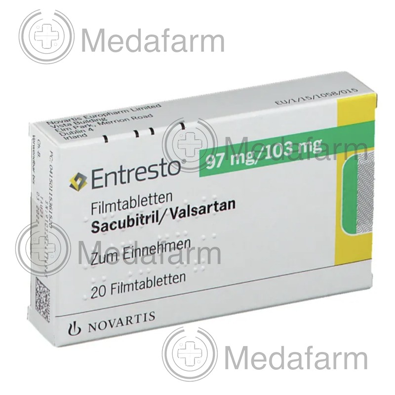 ЕНТРЕСТО / ENTRESTO 97 мг/103 мг табл. в/о 20 шт