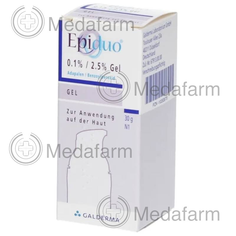 ЭПИДУО / EPIDUO 0,1%/2,5% гель 30 г