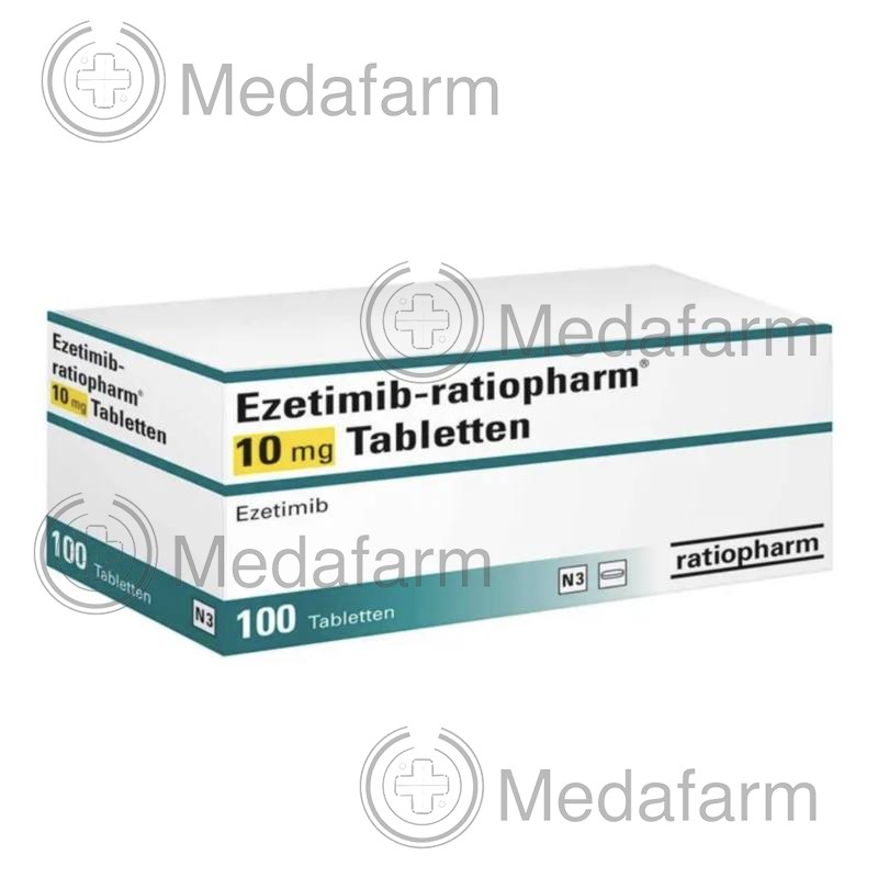 ЕЗЕТИМІБ / EZETIMIB 10 мг таблетки 100 шт