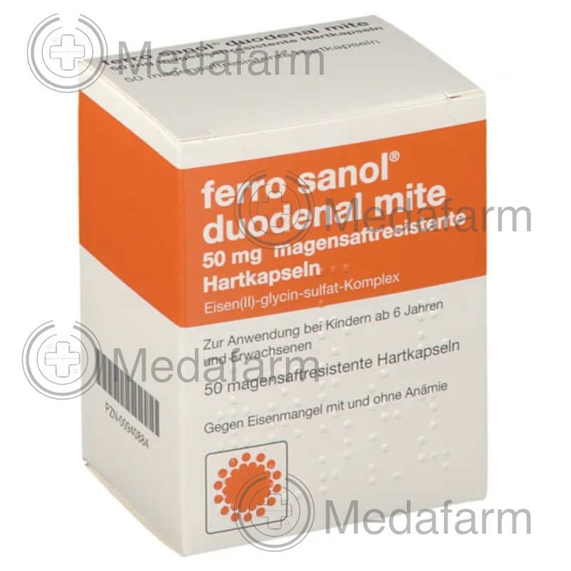 ФЕРРО САНОЛ / FERRO SANOL 50 мг тв. капс. с энтеросолюбильным покрытием 50 шт