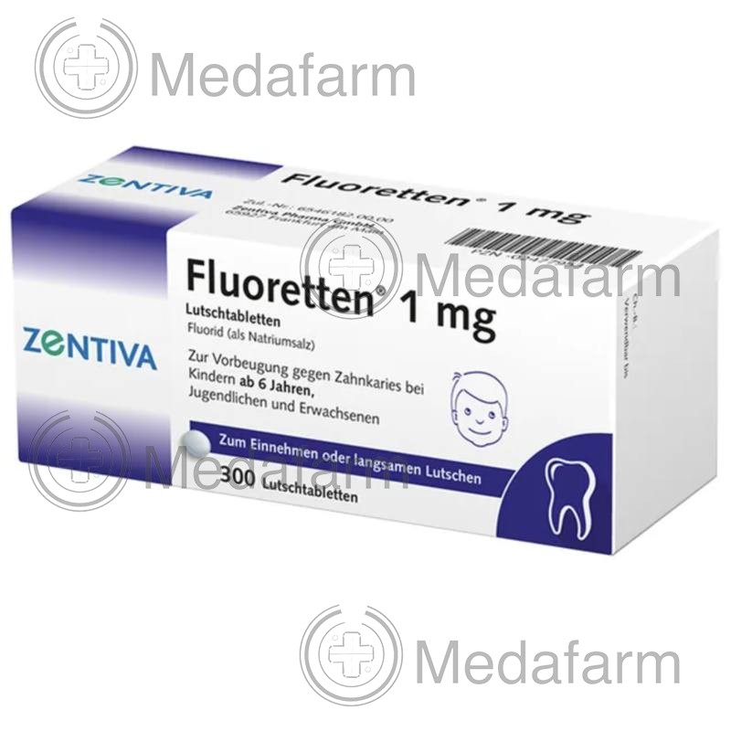 ФЛУОРЕТТЕН / FLUORETTEN 1,0 мг таблетки 300 шт