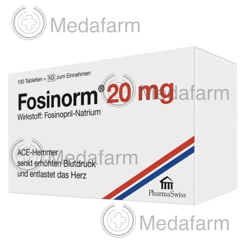 ФОЗИНОРМ / FOSINORM 20 мг таблетки 100 шт