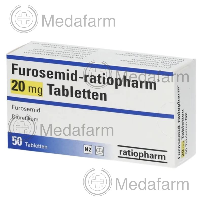 ФУРОСЕМІД / FUROSEMID 20 мг таблетки 50 шт