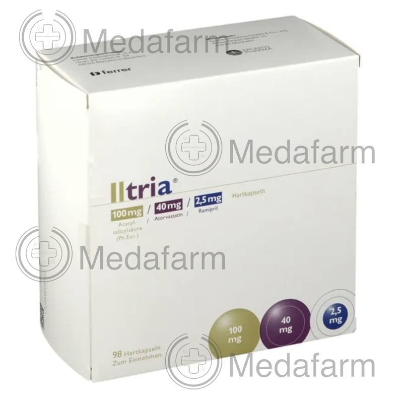 ІЛТРИЯ / ILTRIA 100 мг/40 мг/2,5 мг тв. капс. 98 шт