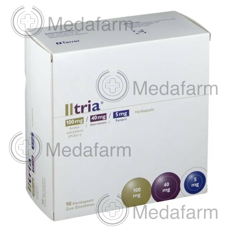 ІЛТРИЯ / ILTRIA 100 мг/40 мг/5 мг тв. капс. 98 шт