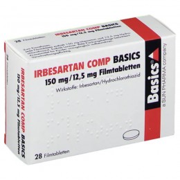 ІРБЕСАРТАН КОМП / IRBESARTAN COMP 150 мг/12,5 мг табл. в/о 28 шт