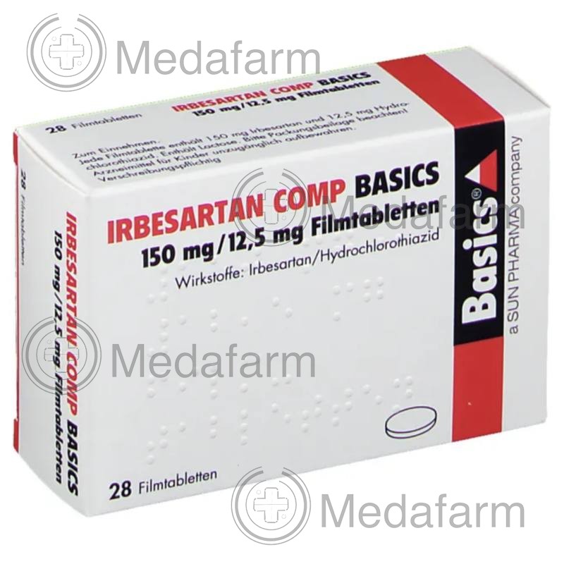 ІРБЕСАРТАН КОМП / IRBESARTAN COMP 150 мг/12,5 мг табл. в/о 28 шт