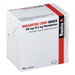 ІРБЕСАРТАН КОМП / IRBESARTAN COMP 150 мг/12,5 мг табл. в/о 98 шт