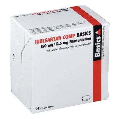 ІРБЕСАРТАН КОМП / IRBESARTAN COMP 150 мг/12,5 мг табл. в/о 98 шт
