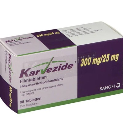 КАРВЕЗИД / KARVEZIDE 300 мг/25 мг табл. п/о. 98 шт