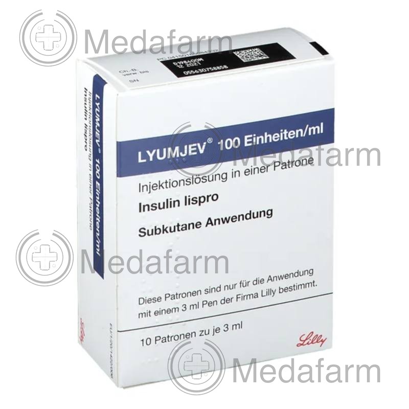 ЛЮМДЖЕВ / LYUMJEV 100 E/ml р-н д/инъекц. 10x3 мл